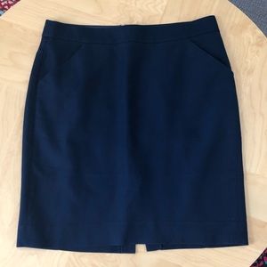 J. Crew Navy Pencil Skirt